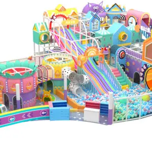Professional Customized Indoor Soft Playground For Kids New Design With Slide Ball