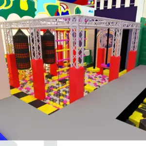 Pista de obstáculos de guerreros ninja